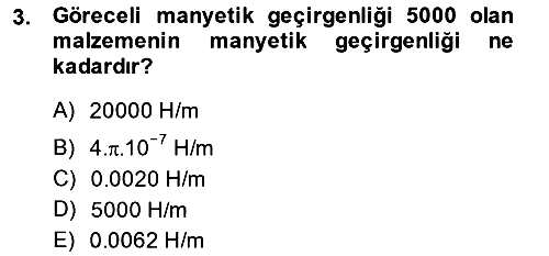 Elektrik Makinaları 2014-2015 Ara Sınav - 3. soru