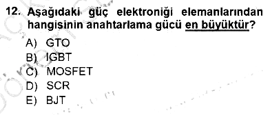 Elektrik Makinaları 2012-2013 Dönem Sonu Sınavı - 12. soru