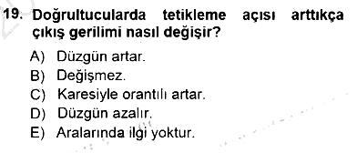 Elektrik Makinaları 2012-2013 Dönem Sonu Sınavı - 19. soru