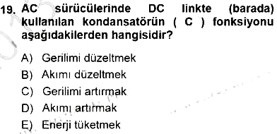 Elektrik Makinaları 2013-2014 Dönem Sonu Sınavı - 19. soru
