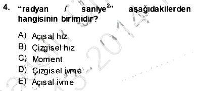 Elektrik Makinaları 2013-2014 Tek Ders Sınavı - 4. soru