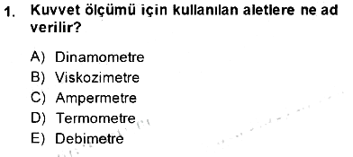 Enerji Analizi 2014-2015 Dönem Sonu Sınavı - 1. soru