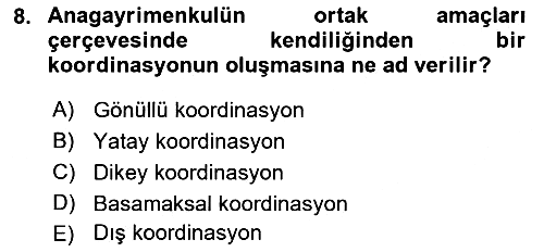 Bina ve Site Yöneticiliği 2016-2017 Ara Sınav - 8. soru