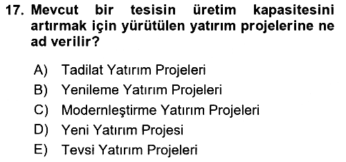 Bina ve Site Yöneticiliği 2024-2025 Ara Sınav - 17. soru