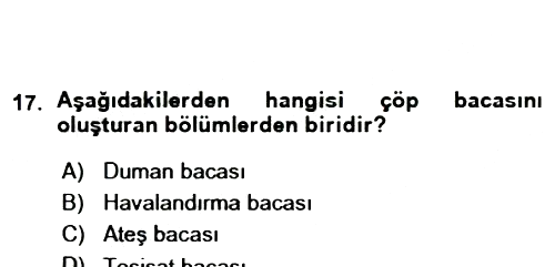 Bina ve Yapım Bilgisi 2015-2016 Ara Sınav - 17. soru