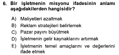 Emlak Yönetimi 2024-2025 Dönem Sonu Sınavı - 6. soru