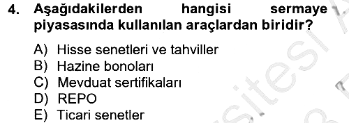 Gayrimenkul Ekonomisi 2012-2013 Ara Sınav - 4. soru