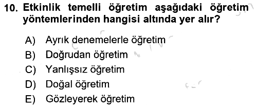 Çoklu Engellilerin Bakım ve Rehabilitasyonu 2022-2023 Dönem Sonu Sınavı - 10. soru