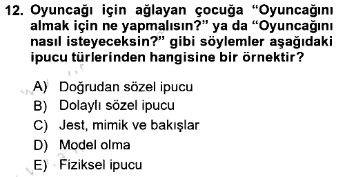 İletişim ve Alternatif İletişim Sistemleri 2021-2022 Yaz Okulu Sınavı - 12. soru