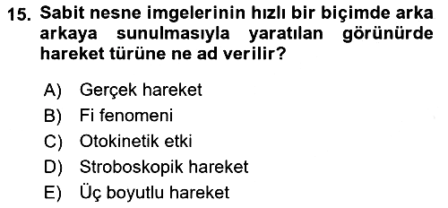 İnsan ve Davranış 2018-2019 Ara Sınav - 15. soru