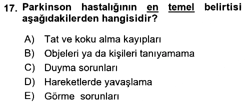 Yaşam Boyu Büyüme ve Gelişim 2022-2023 Dönem Sonu Sınavı - 17. soru