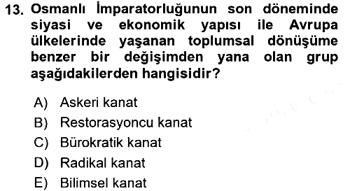 Aile Ekonomisi 2017-2018 3 Ders Sınavı - 13. soru