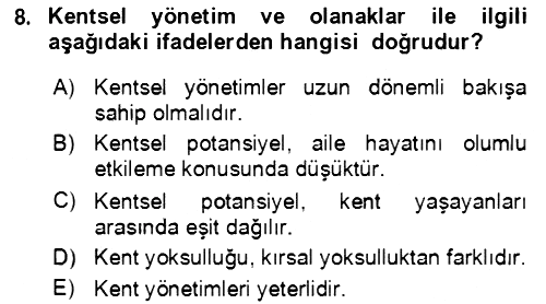 Aile Ekonomisi 2021-2022 Ara Sınav - 8. soru