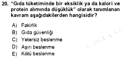 Aile Ekonomisi 2021-2022 Ara Sınav - 20. soru