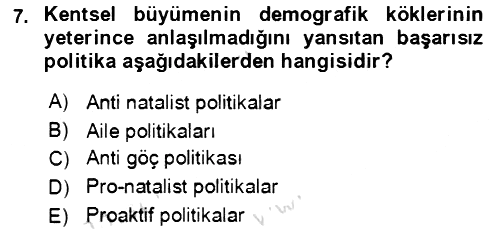 Aile Ekonomisi 2022-2023 Ara Sınav - 7. soru