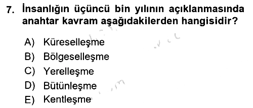 Aile Ekonomisi 2023-2024 Ara Sınav - 7. soru