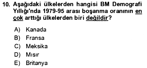 Aile Ekonomisi 2024-2025 Ara Sınav - 10. soru