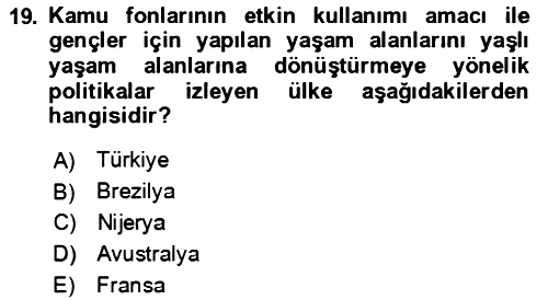 Aile Ekonomisi 2024-2025 Ara Sınav - 19. soru