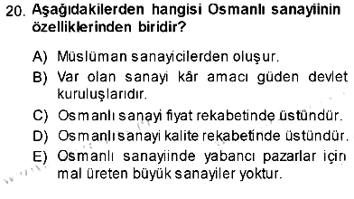 Aile Ekonomisi 2013-2014 Dönem Sonu Sınavı - 20. soru