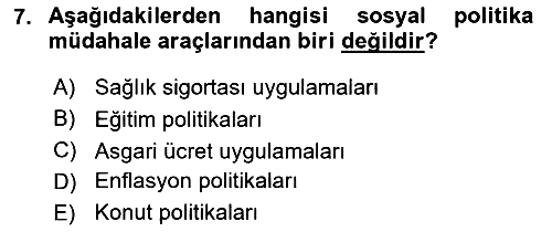 Aile Ekonomisi 2021-2022 Dönem Sonu Sınavı - 7. soru