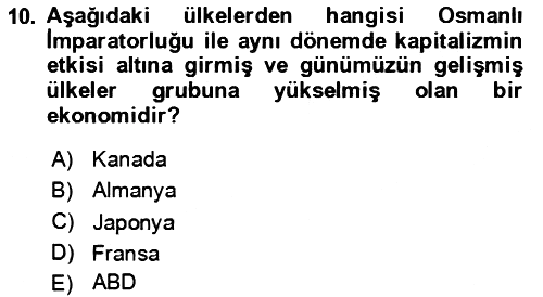 Aile Ekonomisi 2024-2025 Dönem Sonu Sınavı - 10. soru
