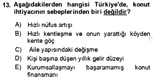 Aile Ekonomisi 2024-2025 Dönem Sonu Sınavı - 13. soru