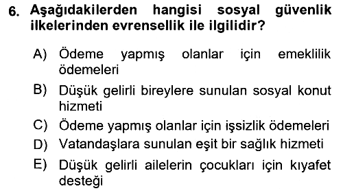 Aile Ekonomisi 2025-2026 Dönem Sonu Sınavı - 6. soru
