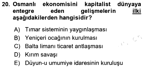 Aile Ekonomisi 2025-2026 Dönem Sonu Sınavı - 20. soru