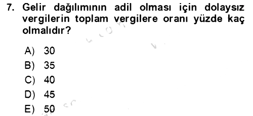 Aile Ekonomisi 2022-2023 Yaz Okulu Sınavı - 7. soru