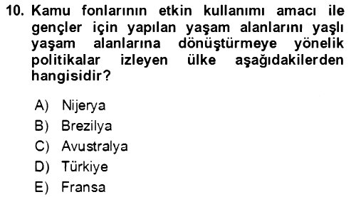 Aile Ekonomisi 2022-2023 Yaz Okulu Sınavı - 10. soru