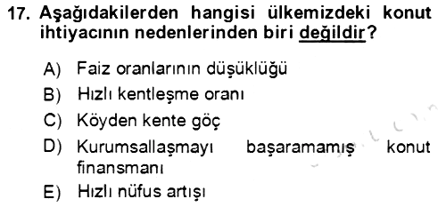 Aile Ekonomisi 2022-2023 Yaz Okulu Sınavı - 17. soru