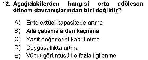 Aile Sağlığı 2017-2018 3 Ders Sınavı - 12. soru