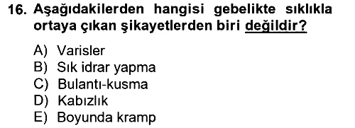 Aile Sağlığı 2012-2013 Ara Sınav - 16. soru