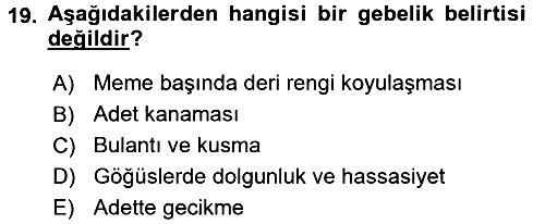 Aile Sağlığı 2017-2018 Ara Sınav - 19. soru