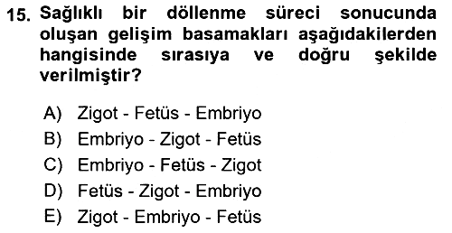 Aile Sağlığı 2018-2019 Ara Sınav - 15. soru