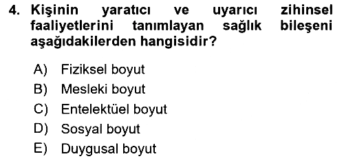 Aile Sağlığı 2023-2024 Ara Sınav - 4. soru