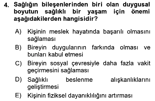 Aile Sağlığı 2025-2026 Ara Sınav - 4. soru