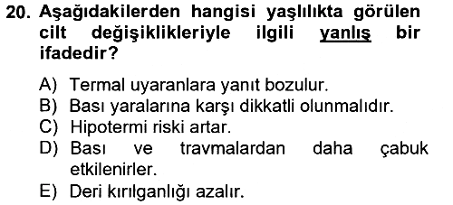 Aile Sağlığı 2012-2013 Dönem Sonu Sınavı - 20. soru