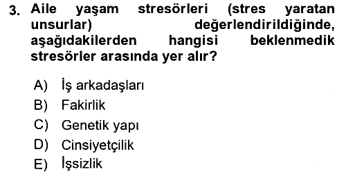 Aile Sağlığı 2017-2018 Dönem Sonu Sınavı - 3. soru