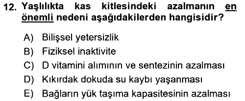 Aile Sağlığı 2015-2016 Tek Ders Sınavı - 12. soru