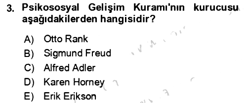 Çocuk ve Ergen Bakımı 2021-2022 Ara Sınav - 3. soru