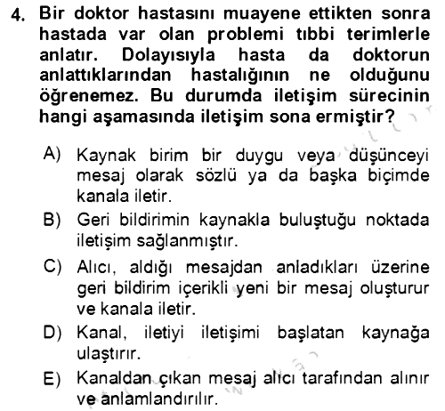 Çocuk ve Ergen Bakımı 2022-2023 Yaz Okulu Sınavı - 4. soru