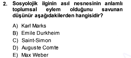 Davranış Bilimlerine Giriş 2013-2014 Ara Sınav - 2. soru
