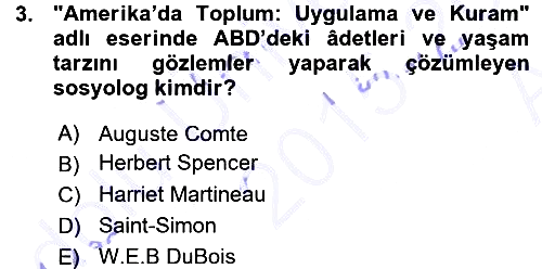 Davranış Bilimlerine Giriş 2015-2016 Ara Sınav - 3. soru