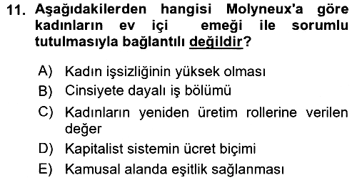 Davranış Bilimlerine Giriş 2015-2016 Ara Sınav - 11. soru