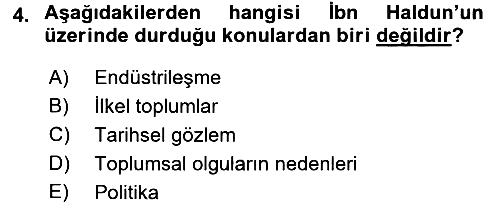 Davranış Bilimlerine Giriş 2017-2018 Ara Sınav - 4. soru