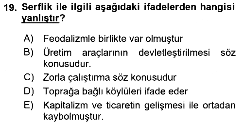 Davranış Bilimlerine Giriş 2019-2020 Ara Sınav - 19. soru