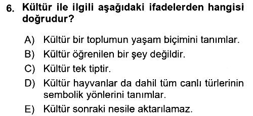 Davranış Bilimlerine Giriş 2024-2025 Ara Sınav - 6. soru