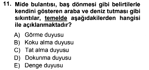 Davranış Bilimlerine Giriş 2012-2013 Dönem Sonu Sınavı - 11. soru