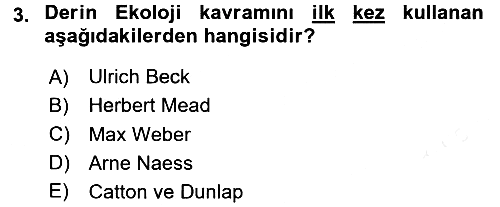 Davranış Bilimlerine Giriş 2016-2017 Dönem Sonu Sınavı - 3. soru